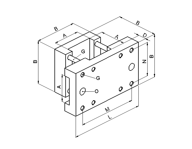 Aufbau – Element AB, Maßzeichnung