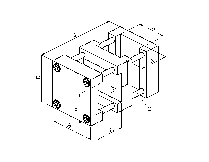 Kreuz – Element KR, Maßzeichnung