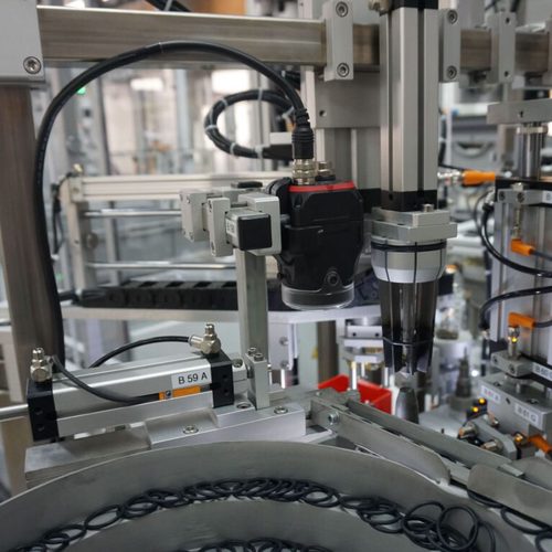 Integrierte O-Ring Montage mit Überprüfung der Schnurstärke